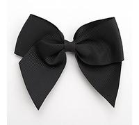 Italian Options Fiocchi grandi in grosgrain autoadesivi, confezione da 6 pezzi, larghezza fiocco 10 cm, nero