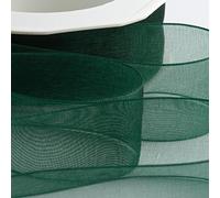 Italian Options Nastro di organza 38mm x 20M - Verde scuro