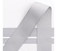 Italian Options Nastro in grosgrain, rotolo da 38 mm x 10 m, colore: Argento