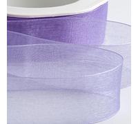 Italian Options Nastro in organza, 38 mm x 20 m, colore: lilla