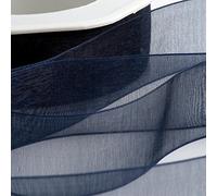 Italian Options Nastro in organza, 7 mm x 50 m, colore: blu scuro