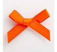Italian Options Satin Craft - Fiocchi da 100 pezzi, larghezza fiocco, 3 cm, arancione