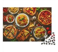 Italian Pasta 1000 Jigsaw Puzzle Idea Regalo Pizza Margherita Per Lei O Lui Puzzle Per Adulti Qualità Premium Colorato Giochi Rilassamento E Intelligence Art Collection 1000pcs (75x50cm)