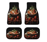 Italian Pasta Pictures, tappetini per auto, personalizzabili, antiscivolo, anteriori e posteriori, classici per tutte le stagioni, battitacco universale per SUV, furgoni, berline, camion, set da 4