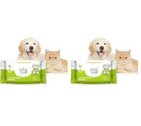 Italian Pet - Salviette Biodegradabili Olio di Neem - Salviettine Antiparassitarie - Protegge Cani, Gatti, Animali Domestici da Pulci, Zecche, Pappataci - 50 Salviette BIO Monouso - 20x30 cm