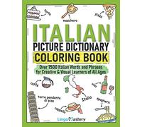 Italian Picture Dictionary Coloring Book (Tascabile) Color and Learn
