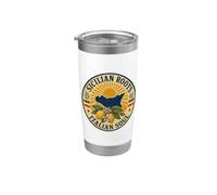 Italian Pride Shirt Radici Siciliane Bicchiere termico in acciaio inox doppia parete
