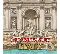 Italian Serenity | Adult Coloring Book of Landmarks, Food & Tradition: 50 Simple, Relaxing Pages with Gentle Intricate Patterns - Colosseum, Venice ... Duomo, Amalfi, Tuscan Vines, Pizza & Gelato