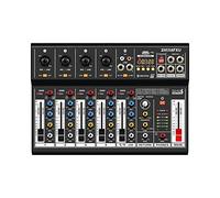 Italian Stage IS 2MIX6FXU - Mixer audio analogico stereo a 6 canali per live, con DSP Multi FX e Bluetooth, Nero