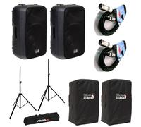 Italian Stage IS SPX12AUB 2Diffusori audio 400w peak + 2Cover + 2Stativi + 2Cavi