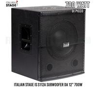 ITALIAN STAGE PROEL IS S112A subwoofer amplificato SUB 12" 700 watt LEGNO DJ PRO