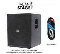 Italian Stage Proel IS S115A Subwoofer amplificato in legno 700W SUB 15"cavo xlr