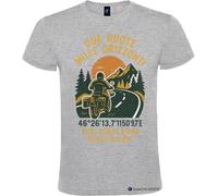 Italian Style Diffusion Maglietta da Motociclista - Due Ruote Mille Orizzonti Ogni Curva è Una Nuova Storia