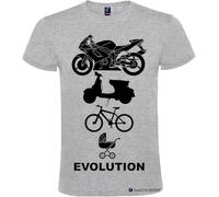 Italian Style Diffusion Magliette Coppia Evolution Moto Vespa Bici Passeggino | Lui e lei
