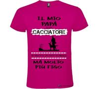 Italian Style Diffusion T-Shirt Personalizzata Il Mio papà è Un Cacciatore ma Molto più Figo