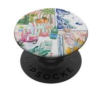 Italian Summer Collage Coastal PopSockets PopGrip Adesivo