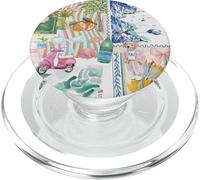 Italian Summer Collage Coastal PopSockets PopGrip per MagSafe
