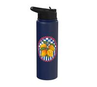 Italian Summer Mangos Fruit Beachy Coastal Botanical Decor Stainless Steel Insulated Water Bottle