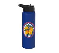 Italian Summer Mangos Fruit Beachy Coastal Botanical Decor Stainless Steel Insulated Water Bottle