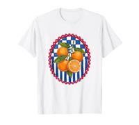 Italian Summer Oranges Beachy Coastal Botanical Decor Maglietta
