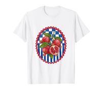 Italian Summer Pomegranate Fruit Beachy Coastal Botanical Maglietta