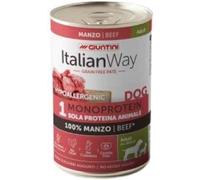 Italian Way Cane Umido Hypoallergenic 100% Manzo Grain Free Lattina 400g