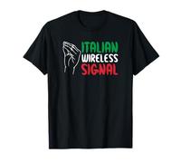 Italian Wireless Signal Connessione A Internet Gesto Manuale Maglietta