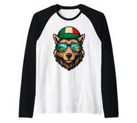 Italian Wolf Italia Italia Costiera Amalfitana Riflessi Maglia con Maniche Raglan