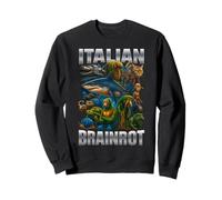 Italiana Brainrot Tralalero Tralala Bombardino Crocodilo Felpa