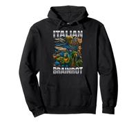 Italiana Brainrot Tralalero Tralala Bombardino Crocodilo Felpa con Cappuccio