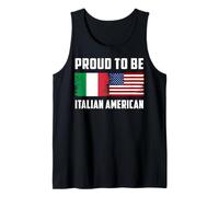 Italiano Americano Nonno Mamma papà Amo USA Amo L'Italia Canotta