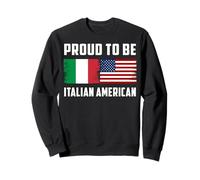 Italiano Americano Nonno Mamma papà Amo USA Amo L'Italia Felpa