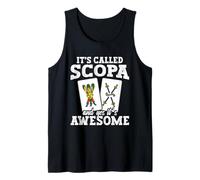 Italiano Appassionato di Gioco di Carte Giocatore Impressionante Scopa Canotta