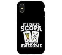 Italiano Appassionato di Gioco di Carte Giocatore Impressionante Scopa Custodia per iPhone X/XS