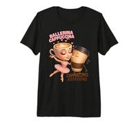 Italiano Brainrot Ballerina Cappuccina Espresso Assassin Meme Maglietta Premium