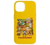 Italiano Brainrot Meme Compilazione Carino Accogliente Anime Style Bambini Custodia per iPhone 14
