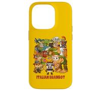 Italiano Brainrot Meme Compilazione Carino Accogliente Anime Style Bambini Custodia per iPhone 14 Pro