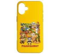 Italiano Brainrot Meme Compilazione Carino Accogliente Anime Style Bambini Custodia per iPhone 16 Plus