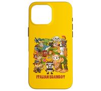 Italiano Brainrot Meme Compilazione Carino Accogliente Anime Style Bambini Custodia per iPhone 16 Pro Max