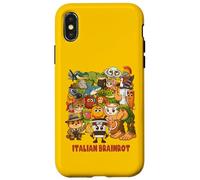 Italiano Brainrot Meme Compilazione Carino Accogliente Anime Style Bambini Custodia per iPhone X/XS