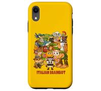 Italiano Brainrot Meme Compilazione Carino Accogliente Anime Style Bambini Custodia per iPhone XR