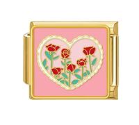 Italiano Charm Link Bracciale Gioielli Making Modulo Parte Fiori Di Accesso Temi Braccialetto Fabbricazione Rifornimenti Per I Componenti Tecnici Gioielli, Taglia unica, come descritto