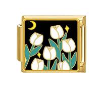 Italiano Charm Link Bracciale Gioielli Making Modulo Parte Fiori Di Accesso Temi Braccialetto Fabbricazione Rifornimenti Per I Componenti Tecnici Gioielli, Taglia unica, come descritto