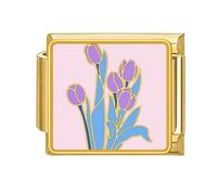 Italiano Charm Link Bracciale Gioielli Making Modulo Parte Fiori Di Accesso Temi Braccialetto Fabbricazione Rifornimenti Per I Componenti Tecnici Gioielli, Taglia unica, come descritto