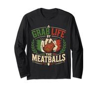 Italiano Chef Grab Life Polpette Italia Maglia a Manica