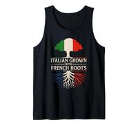 Italiano Coltivato Con Radici Francesi Italia Francia Heritage Canotta