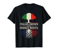 Italiano Coltivato Con Radici Francesi Italia Francia Heritage Maglietta
