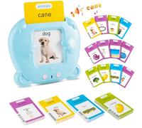 Italiano e Inglese Standard, Flashcard Giocattoli Educativi per Bambini da 1-6 Anni, 112 Fogli 224 Parole per L'apprendimento Audio, Giocattoli Sensoriali Montessori per La Logopedia Dell'autismo Blu
