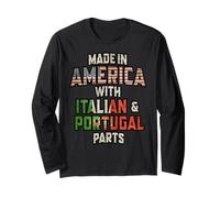 Italiano E Portoghese Made in America Mix Heritage Vintage Maglia a Manica