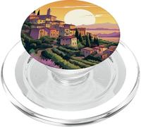 Italiano Estate Tramonto Toscana Villaggio Lofi Paesaggio PopSockets PopGrip per MagSafe